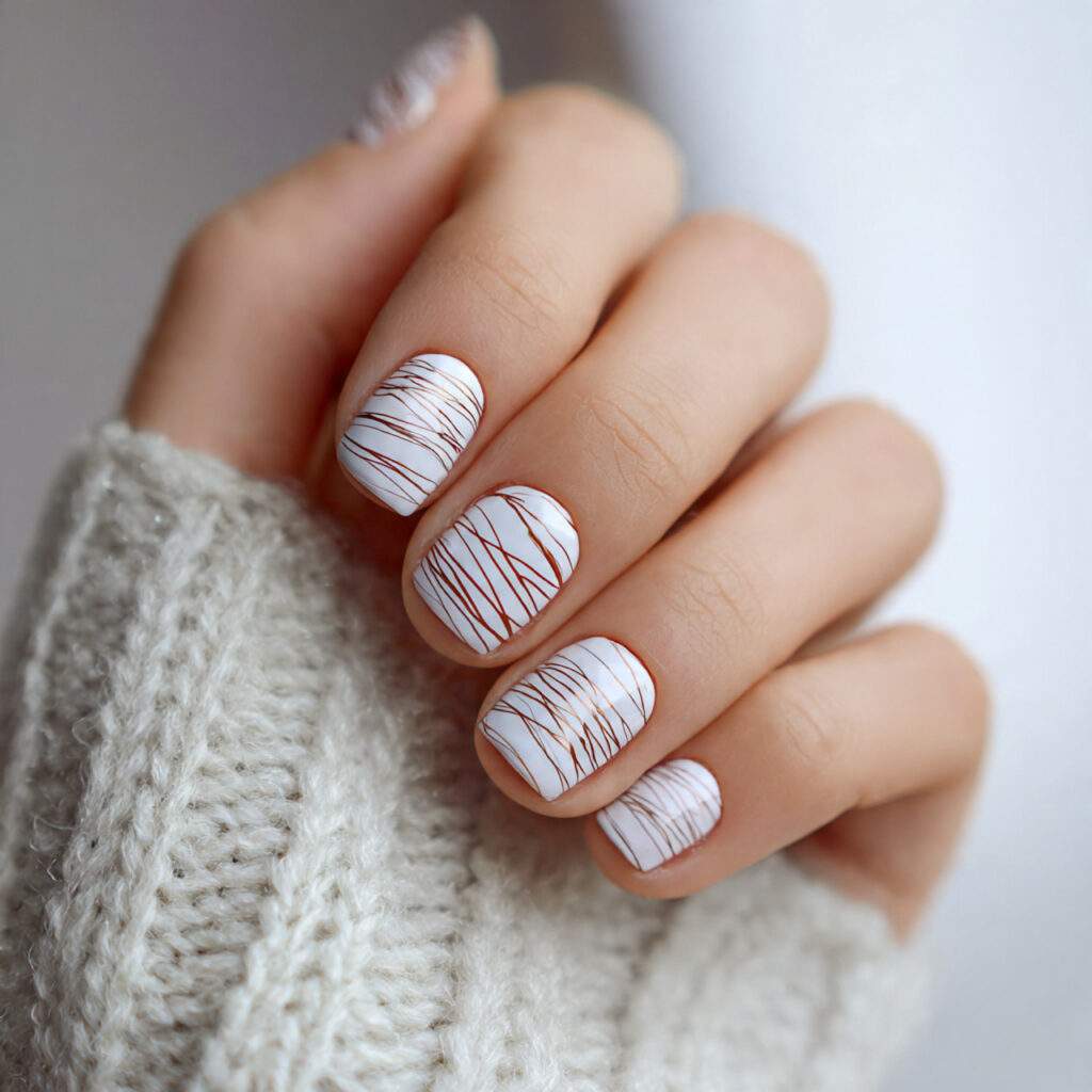 10 february nail designs with simple line