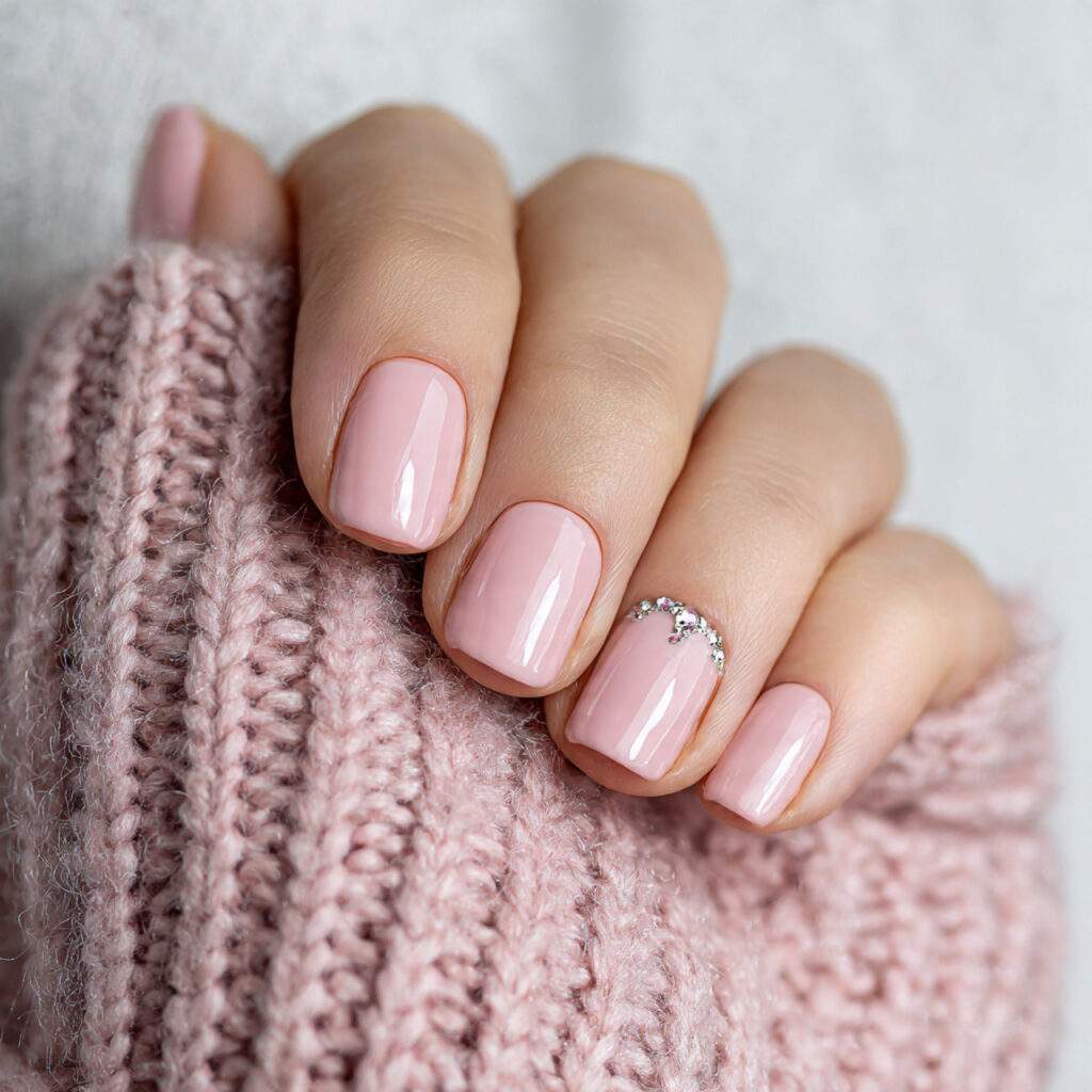 10 simple short january nails with single