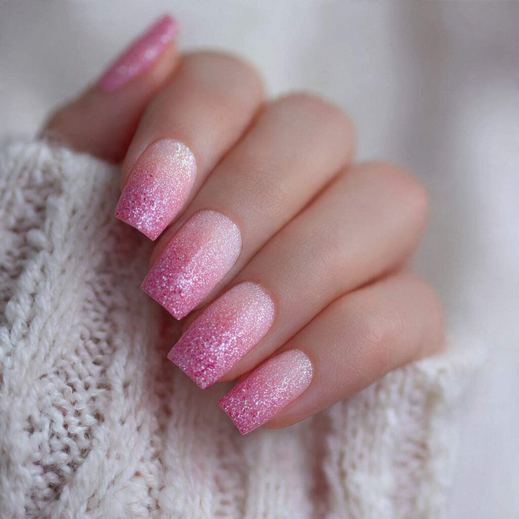 12 soft glitter gradient