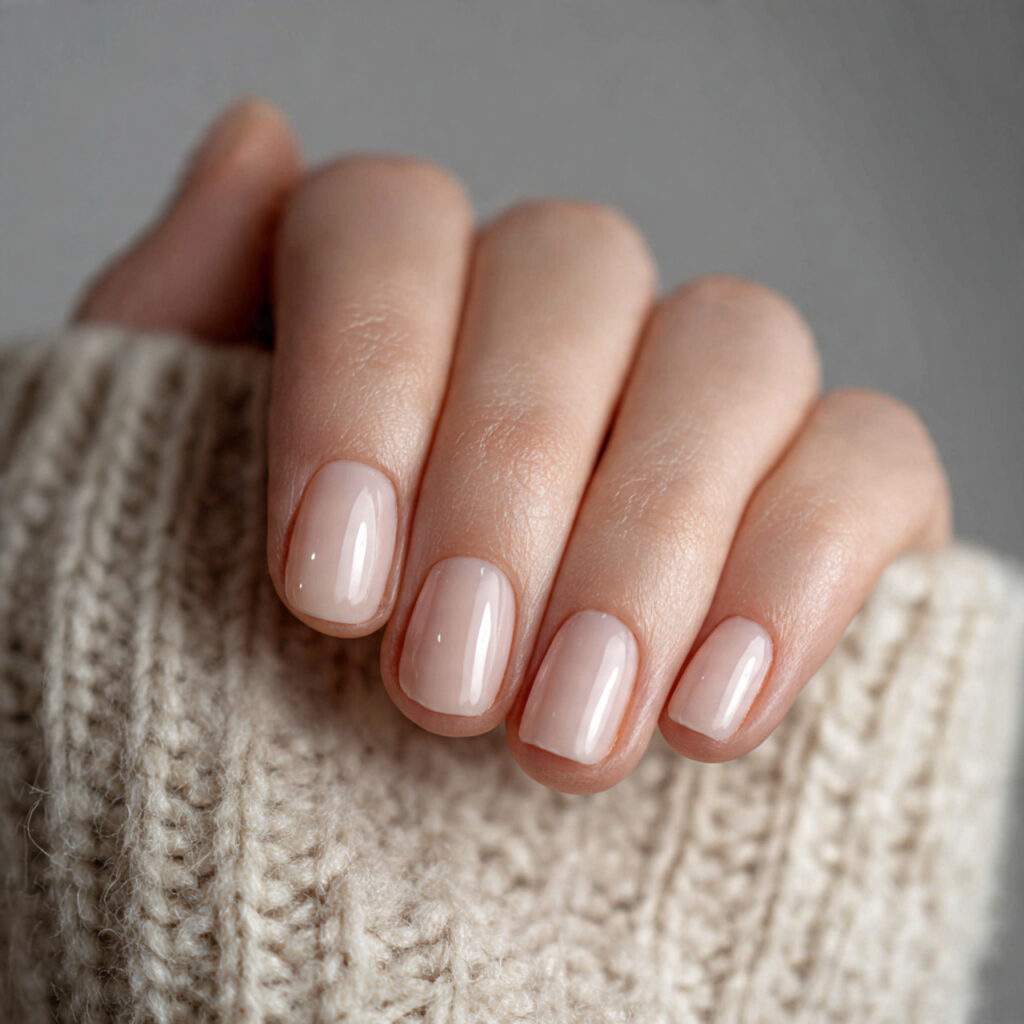 29 simple neutral january nails with clean