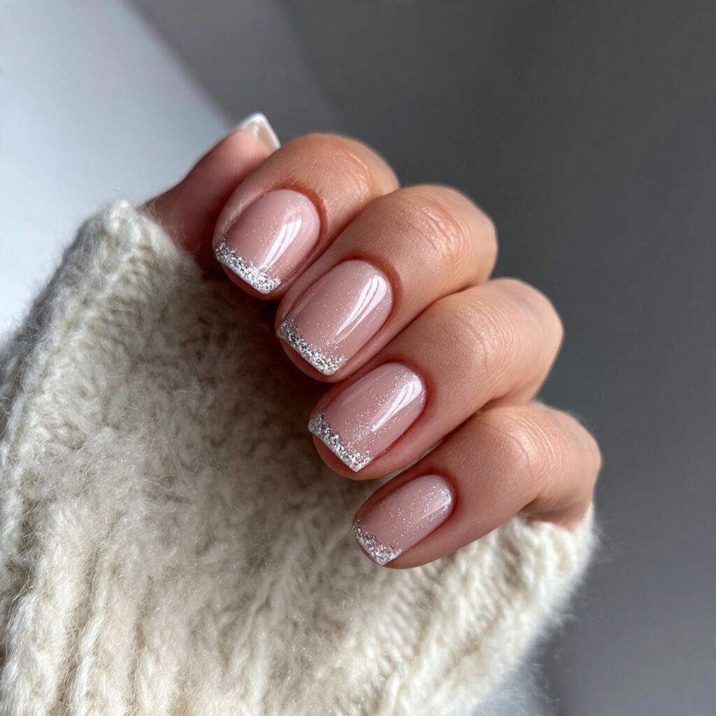 6 simple short january nails with micro