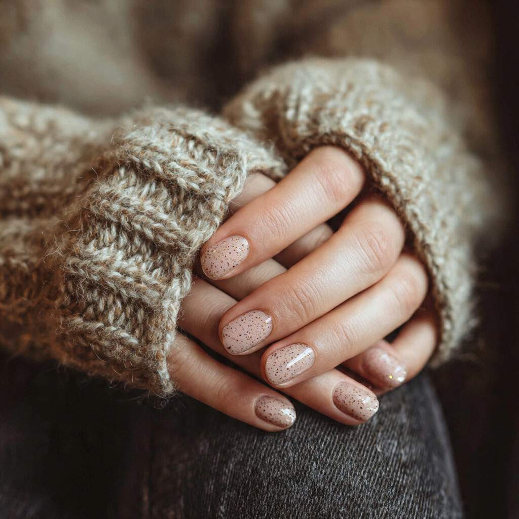 a person wearing a warm and cozy