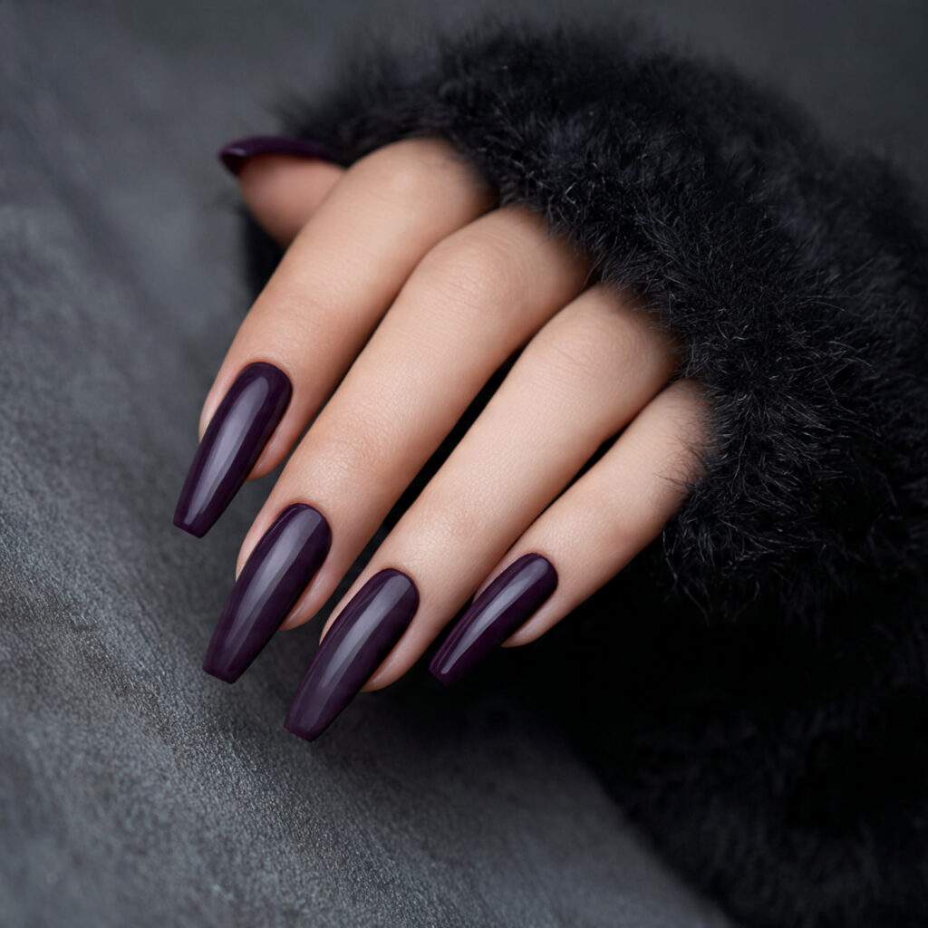a person with medium to long nails