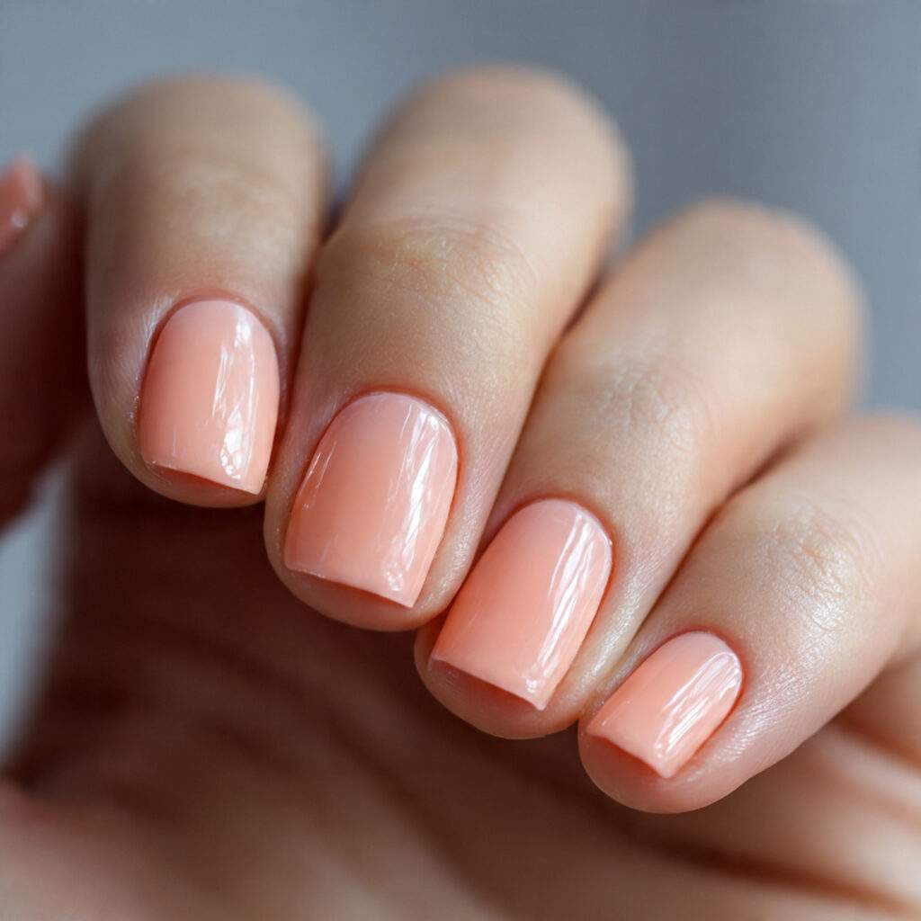 a warm cheerful nail style for teachers