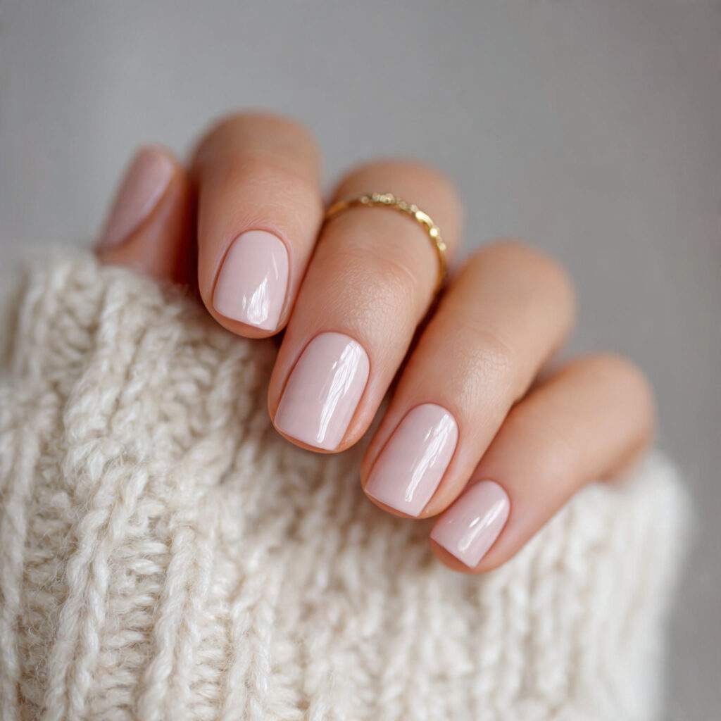 blush beige nails are soft understated and