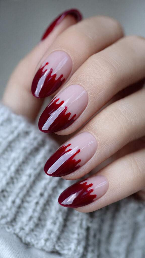 Burgundy Drip French