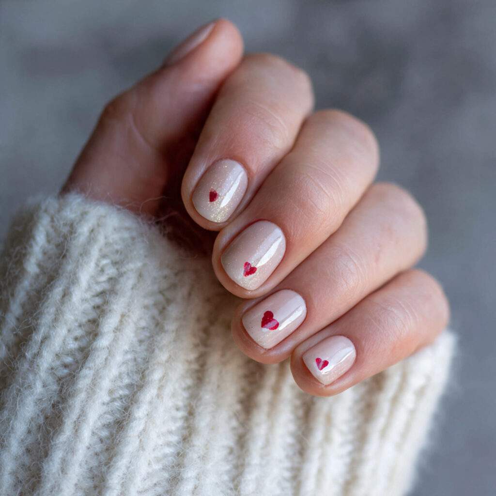 classic dainty valentine nails focus on simplicity