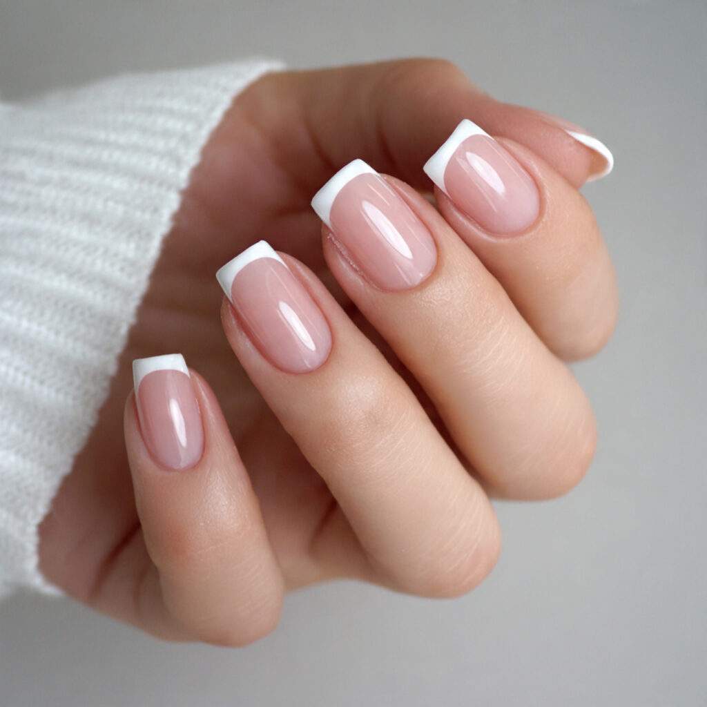 classic french tip nails are one of