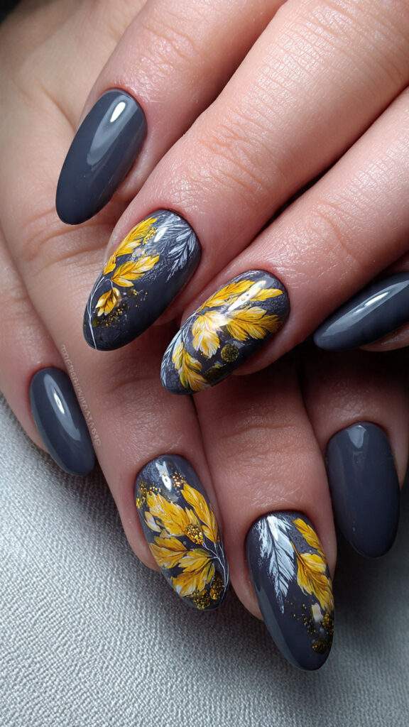 Classic Halloween Orange Nails