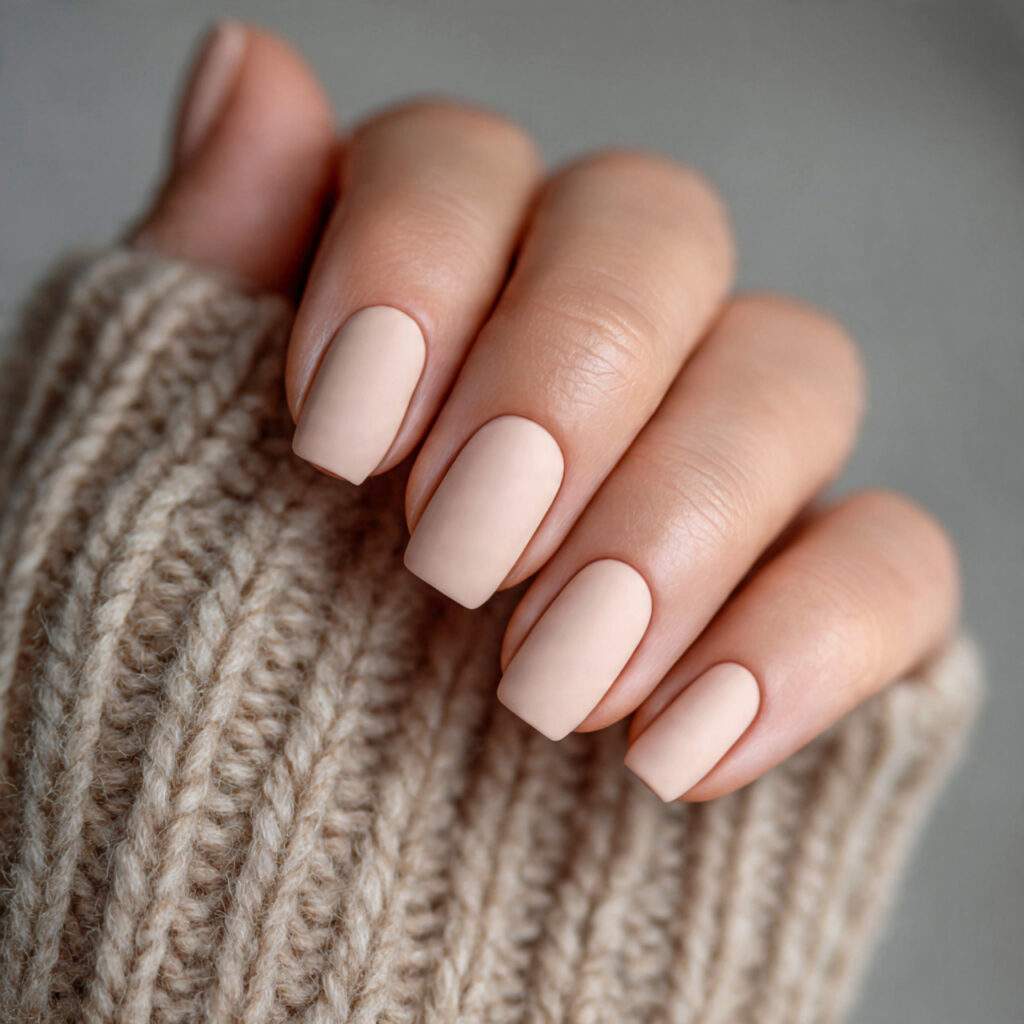 clean matte natural nails are popular because