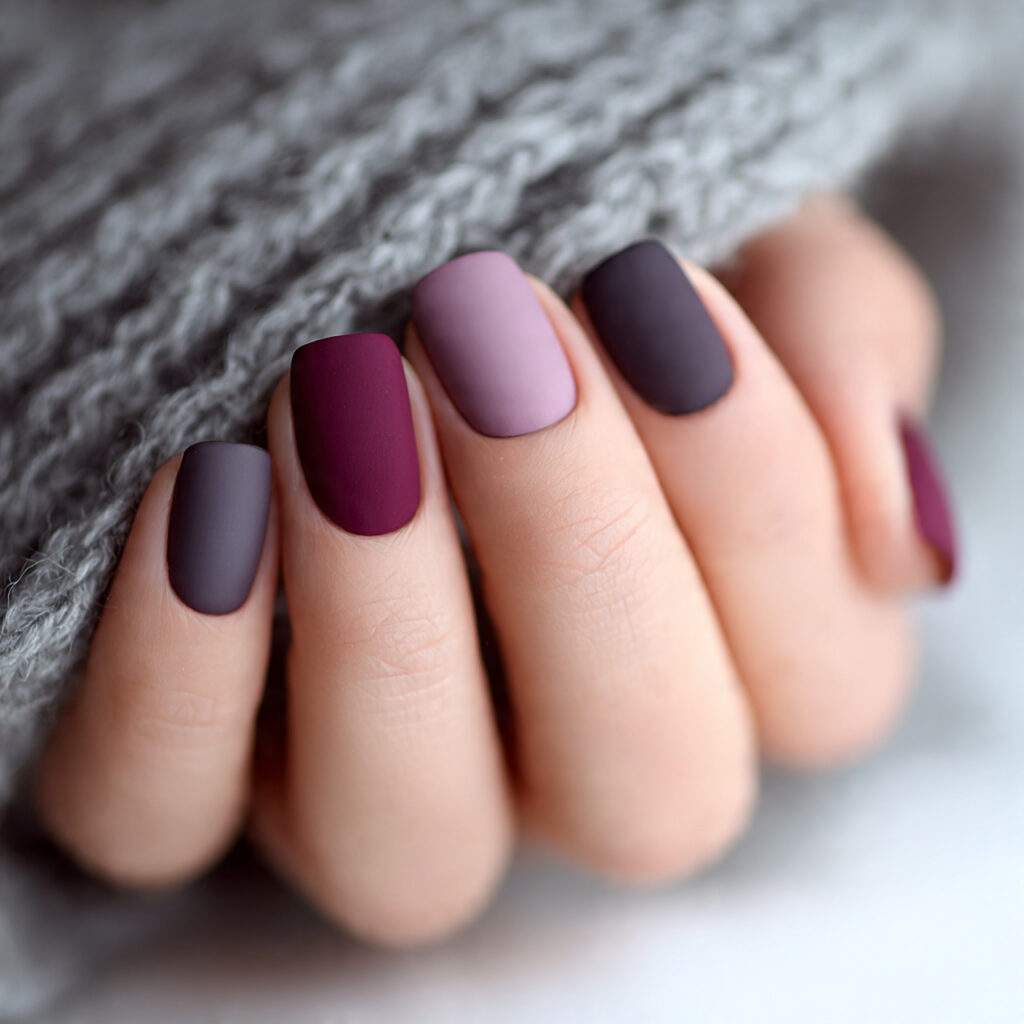 close up photo of short nails with a