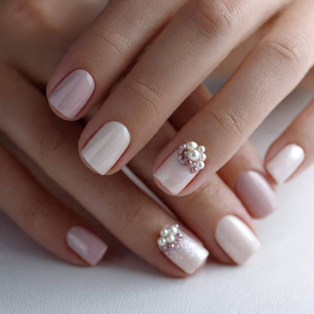 close up photo of short nails with small
