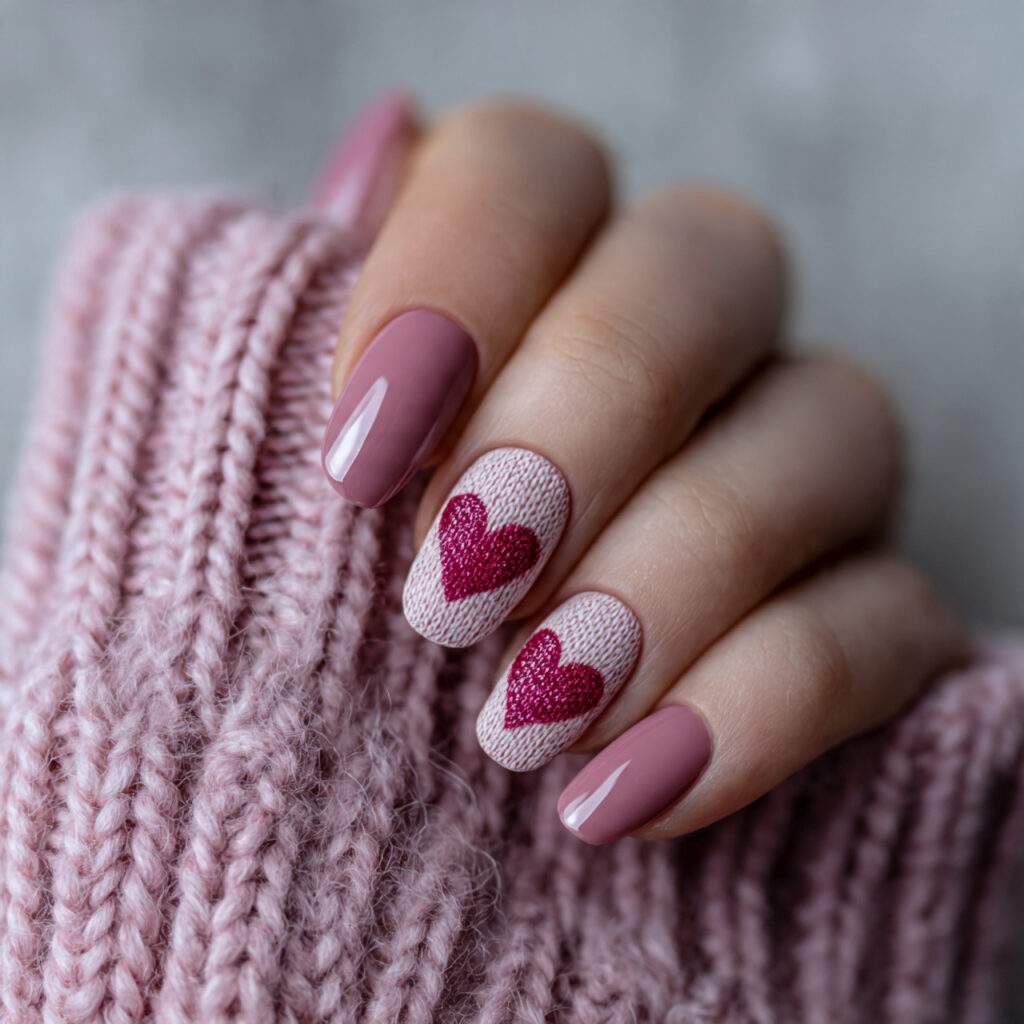cozy february nail designs for everyday wear