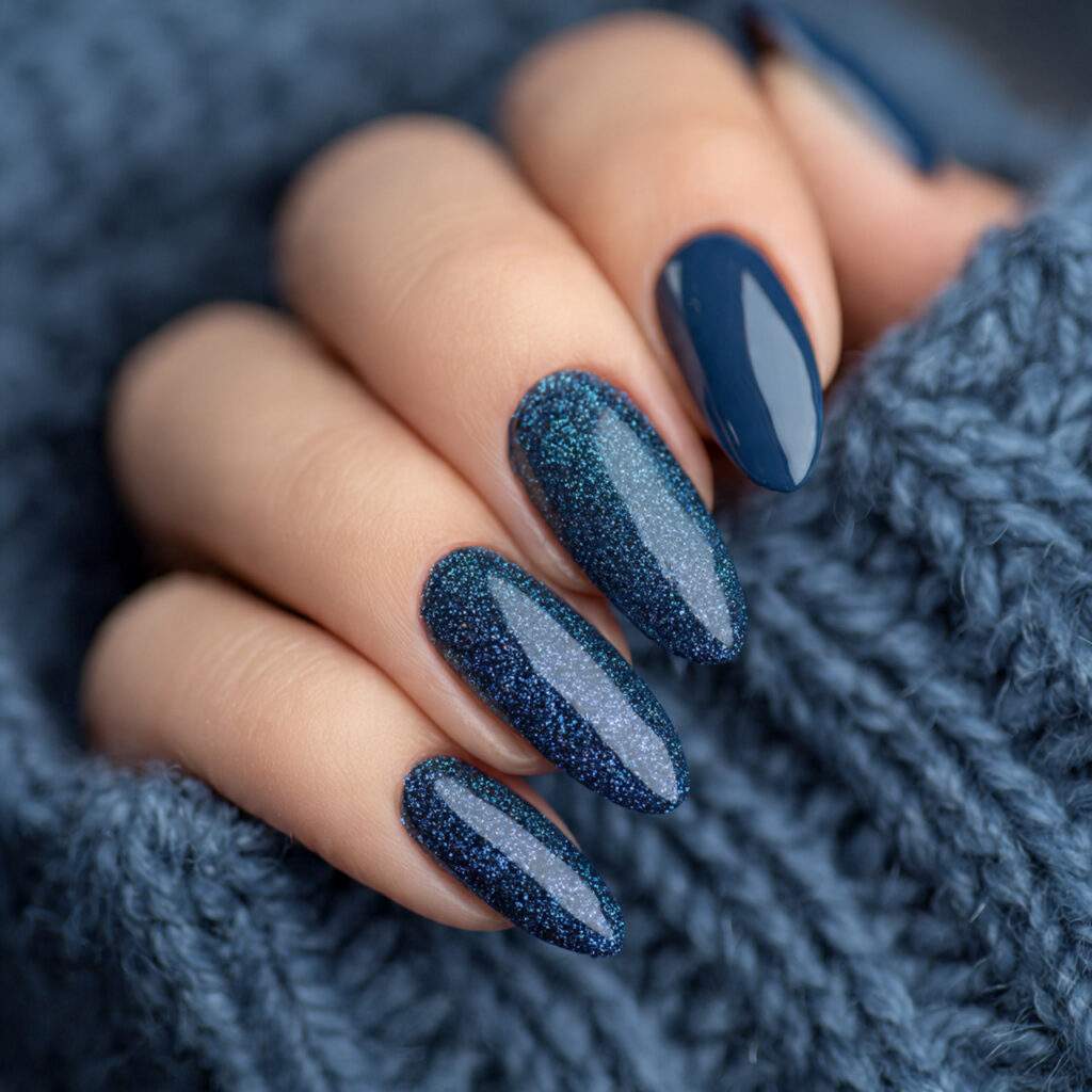 cozy winter night nails feature deeper icy