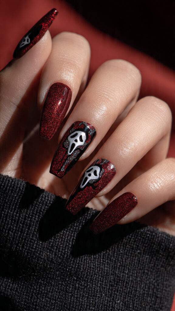 create a pin style nail art image featuring 3 1