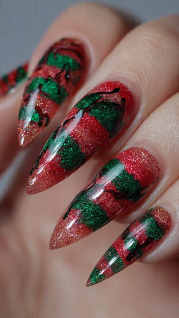 create a realistic nail art pin style 1