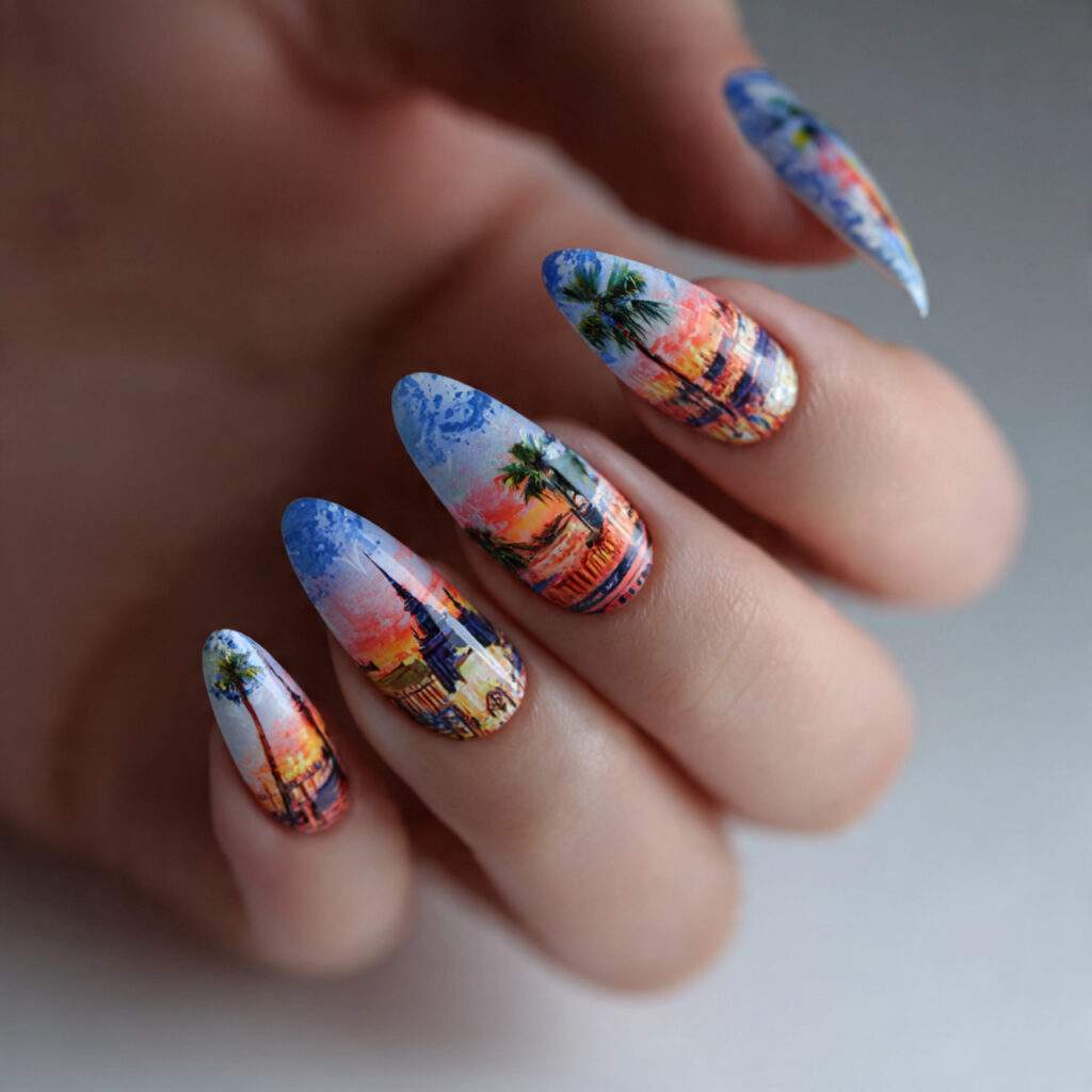 create exactly this type of the nails 31