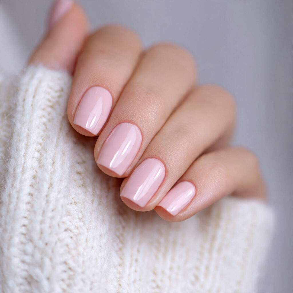 gloss clean girl nails create a smooth