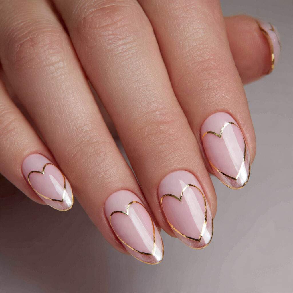 gold outlines add a touch of luxury