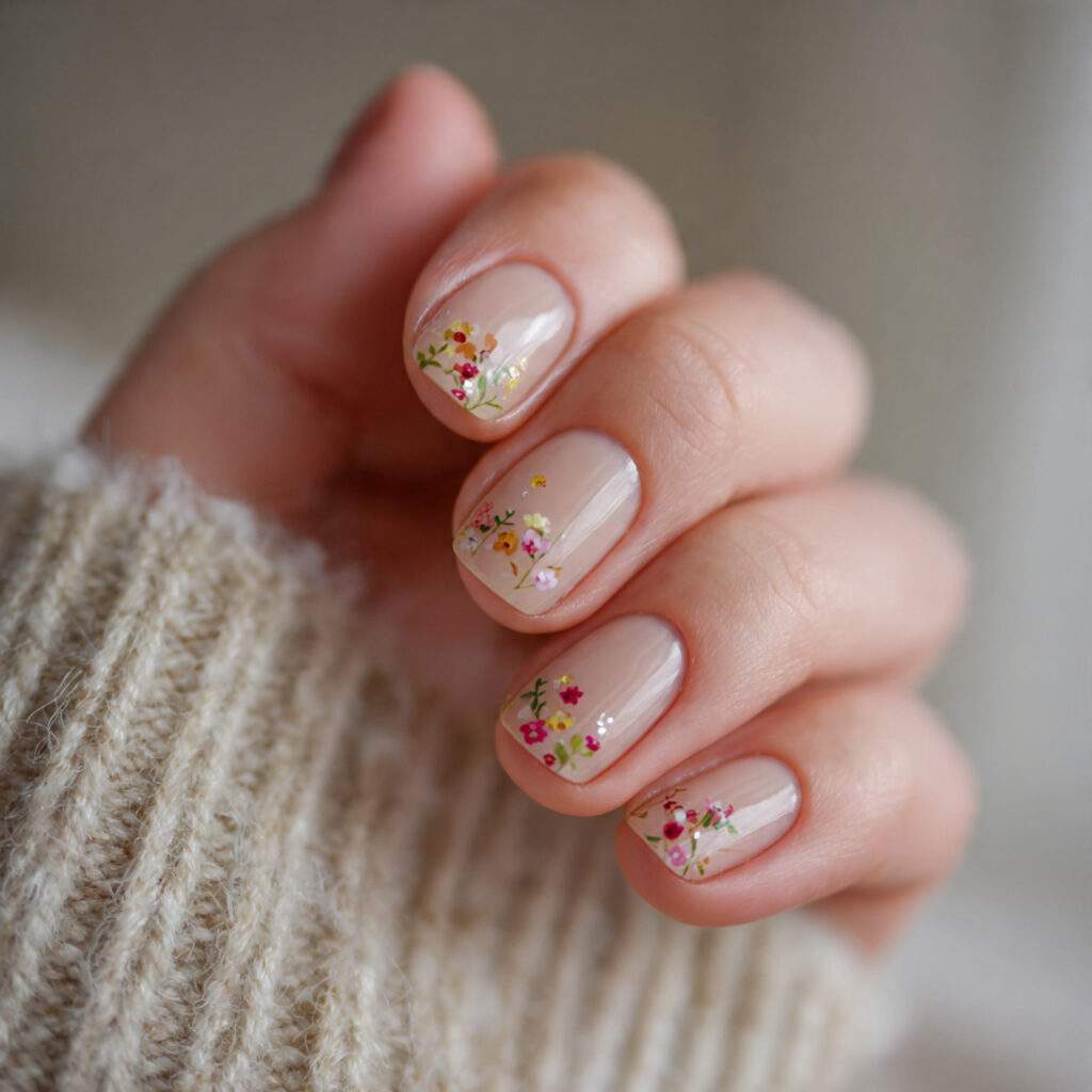 micro floral designs bring a delicate decorative