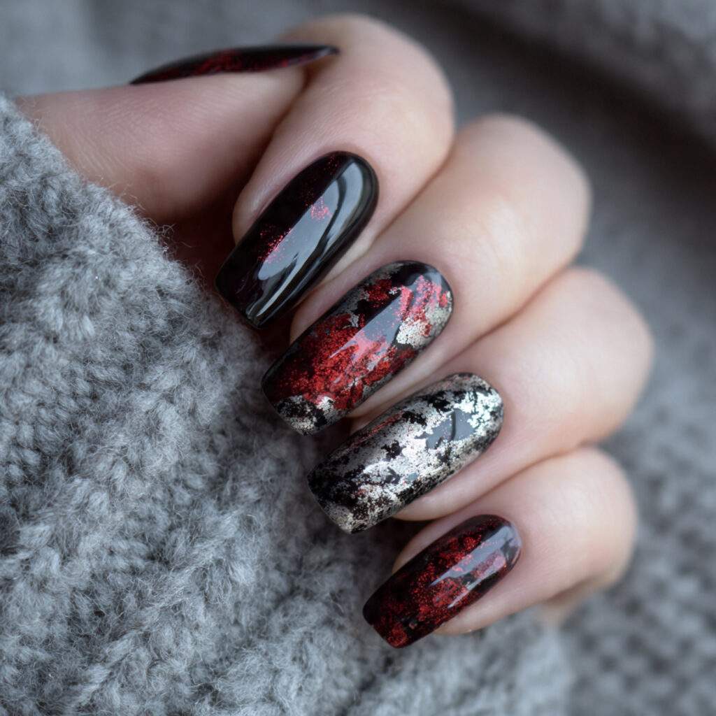 milky nails
