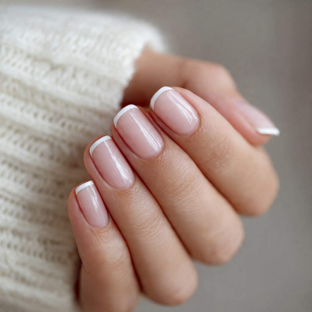 minimal french tips update a timeless style