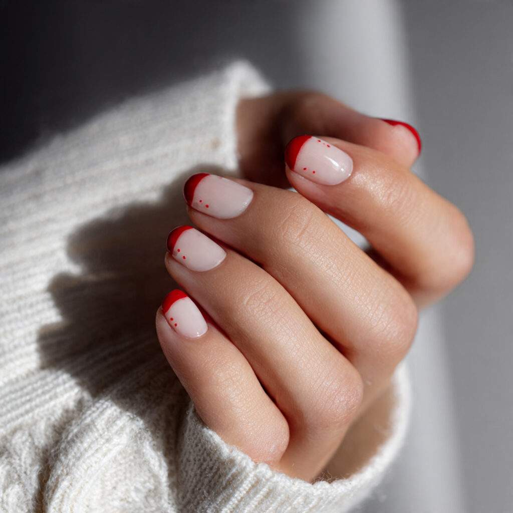 minimal red accents add valentine charm without