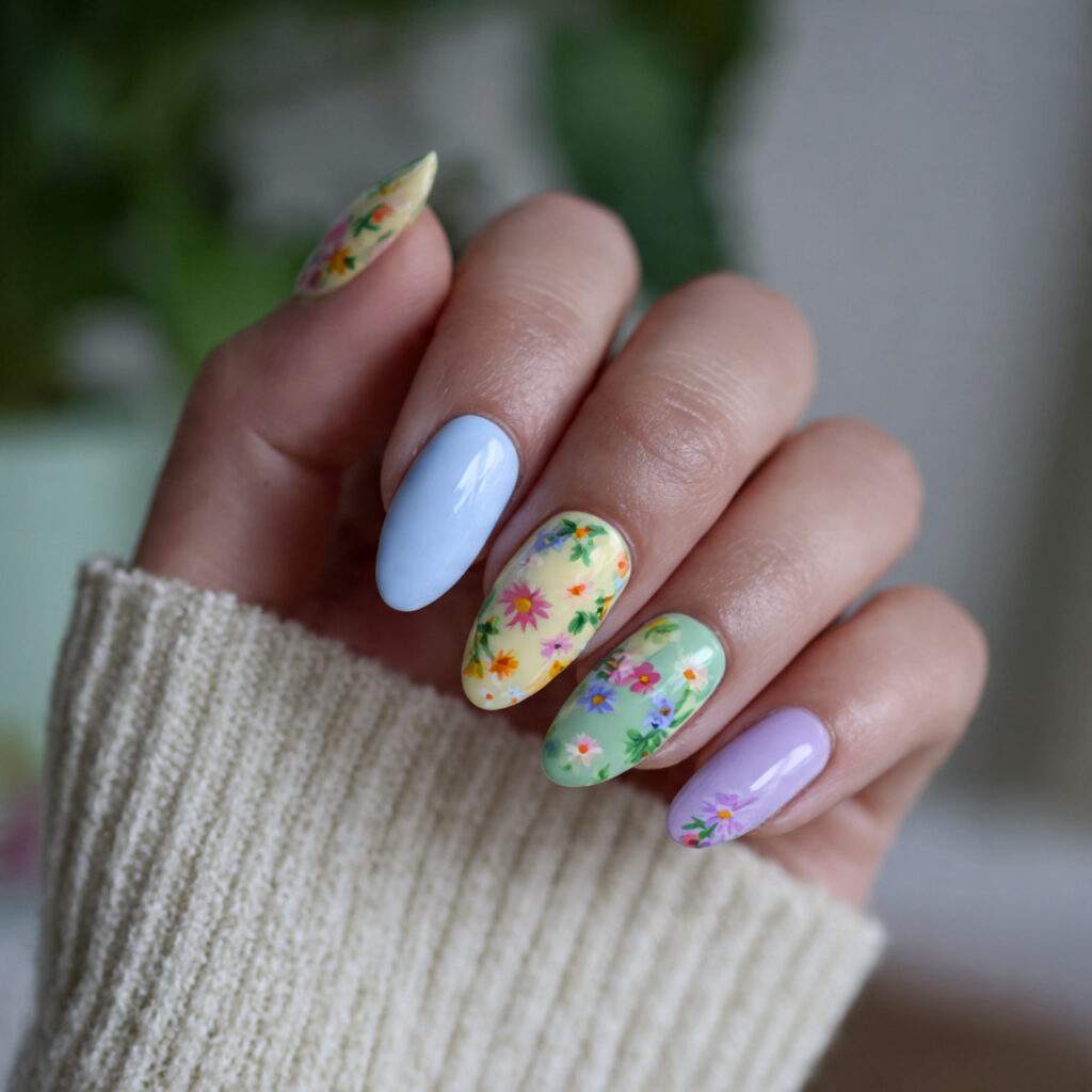 mixed pastel accents add a playful touch