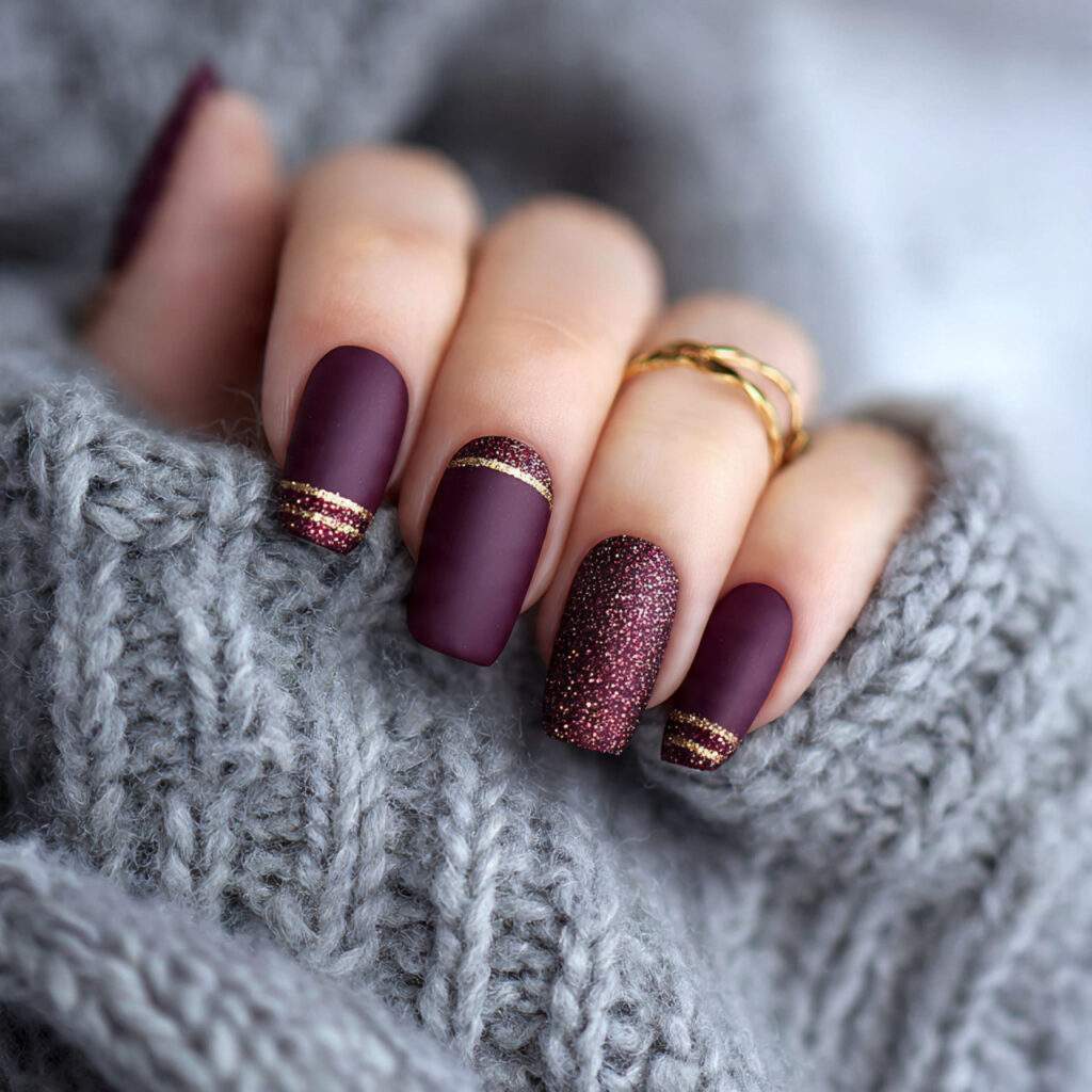 mulberry wine nails offer a deep and