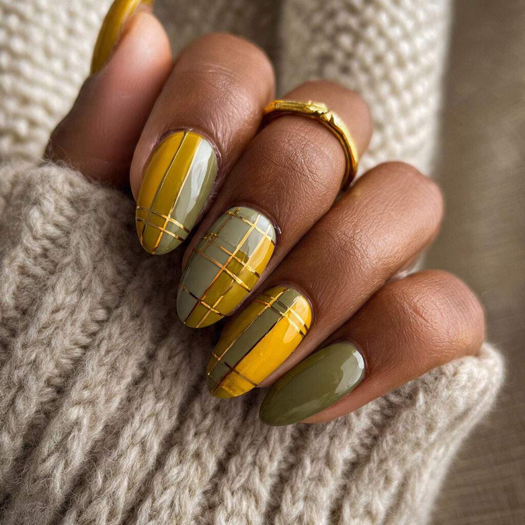 mustard and olive together create a perfect