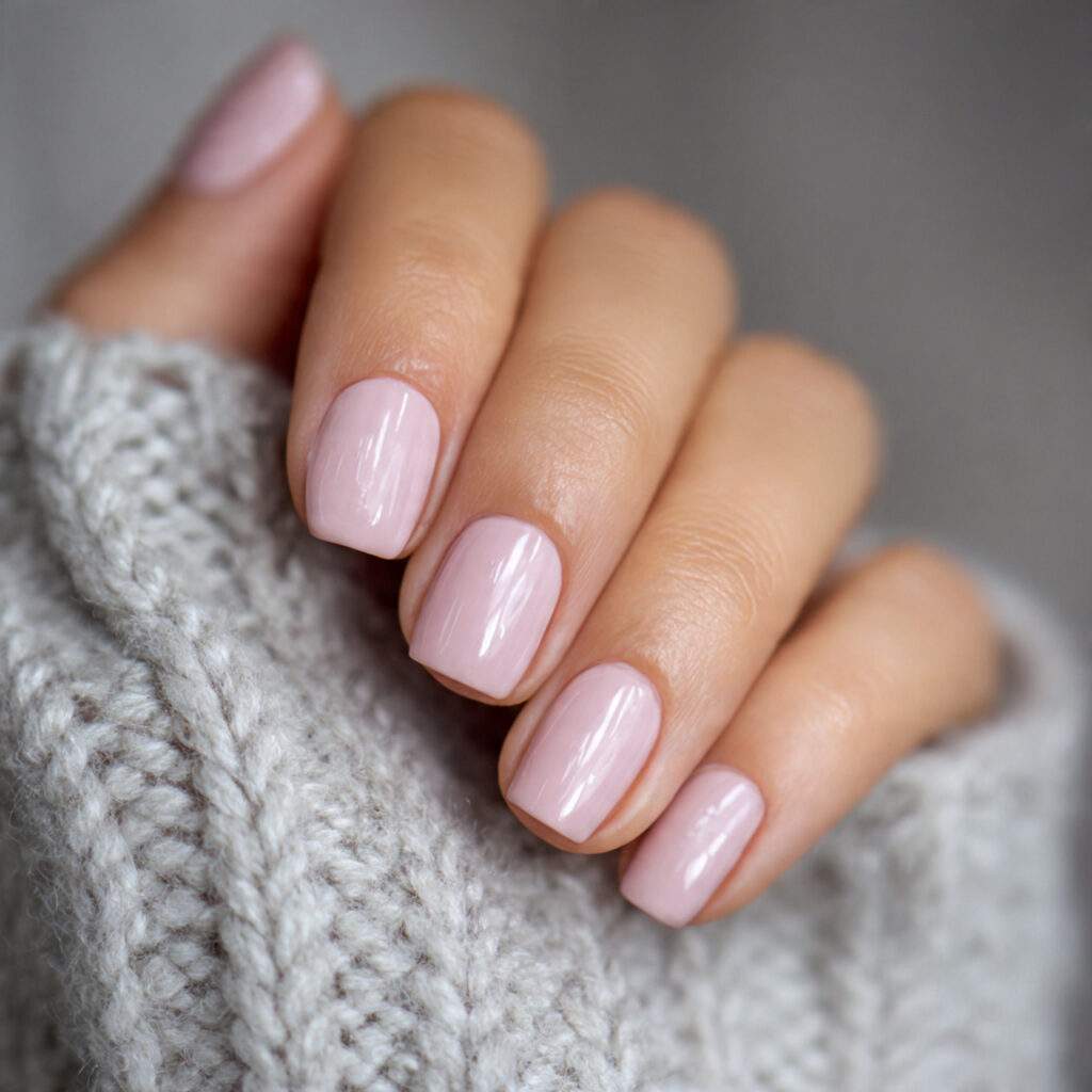 muted blush nails support a fresh and