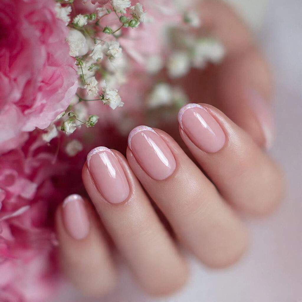 negative space french tips give your manicure