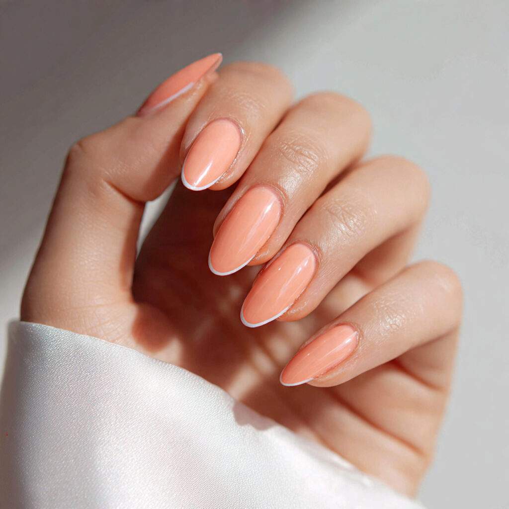 peachy nails feel soft warm and approachable