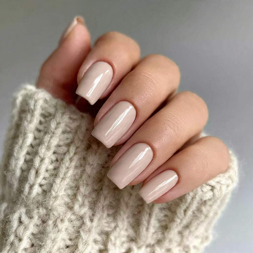 polished neutral luxury nails are trending because