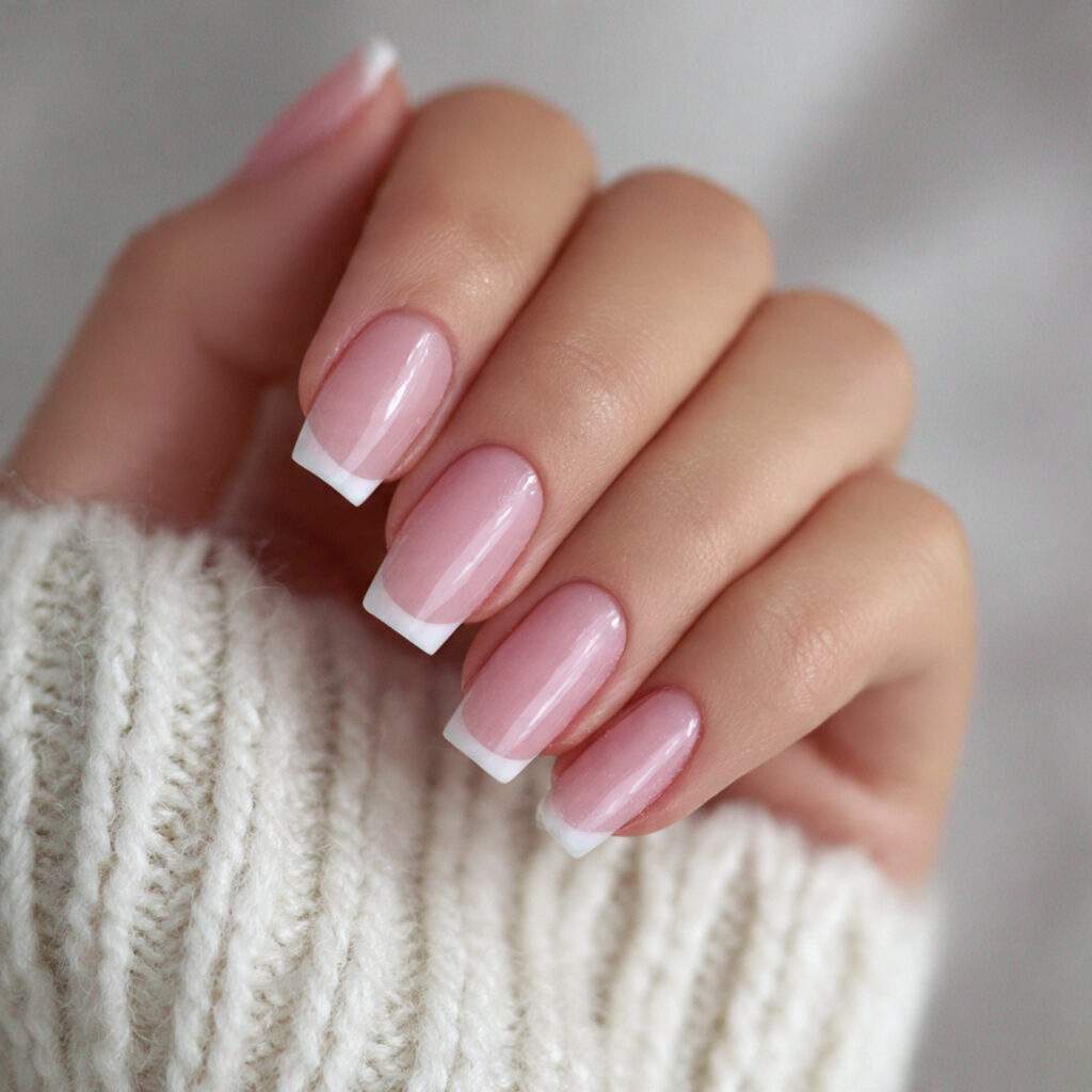 reverse french tips give your nails a