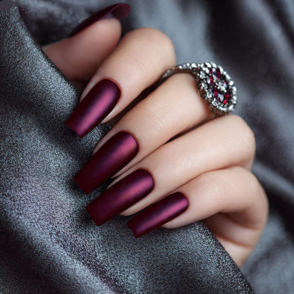 satin finish luxury nails