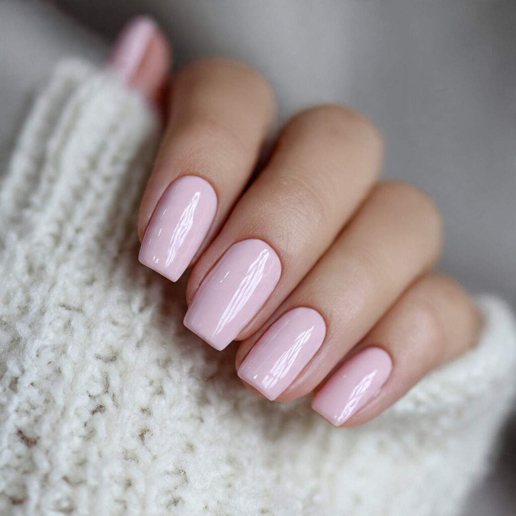 short coffin nails with a clean look