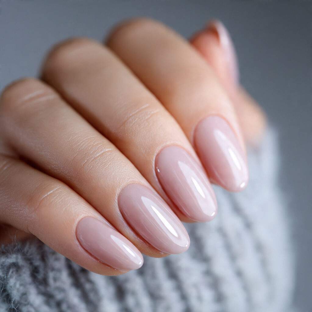 short oval nails are practical and professional