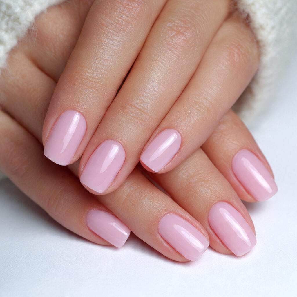 smooth finish natural nails