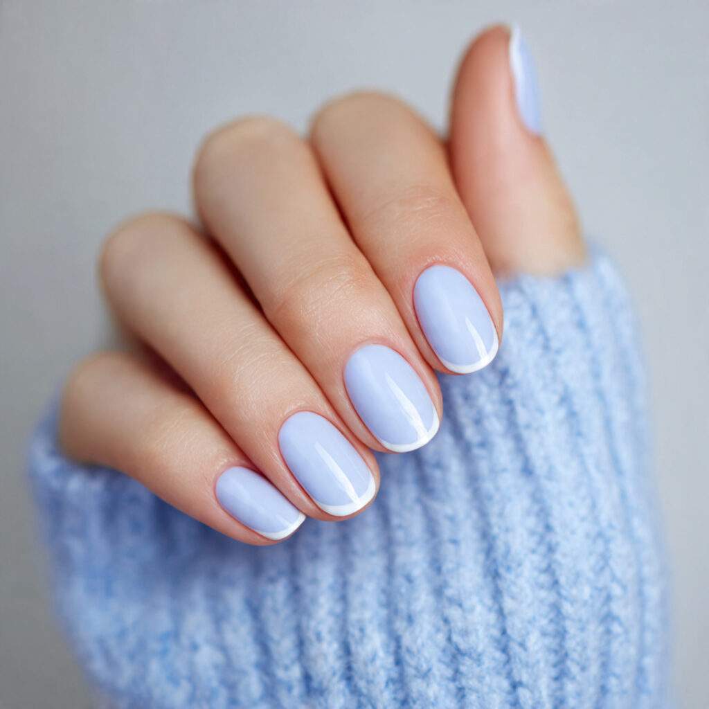 soft blue french tip january nails offer