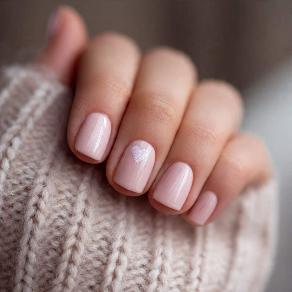 soft blush nails give short nails a