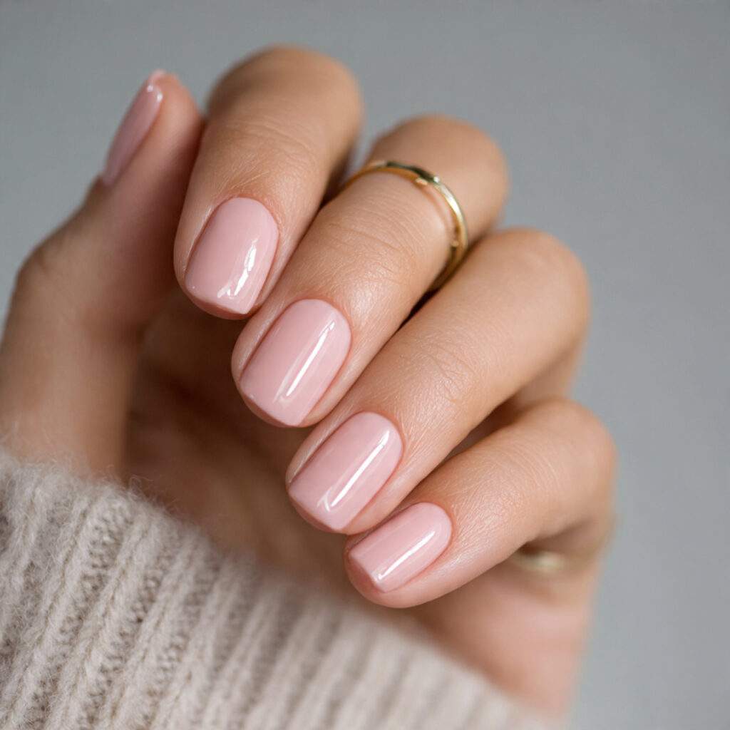 soft blush toned polish that looks close to