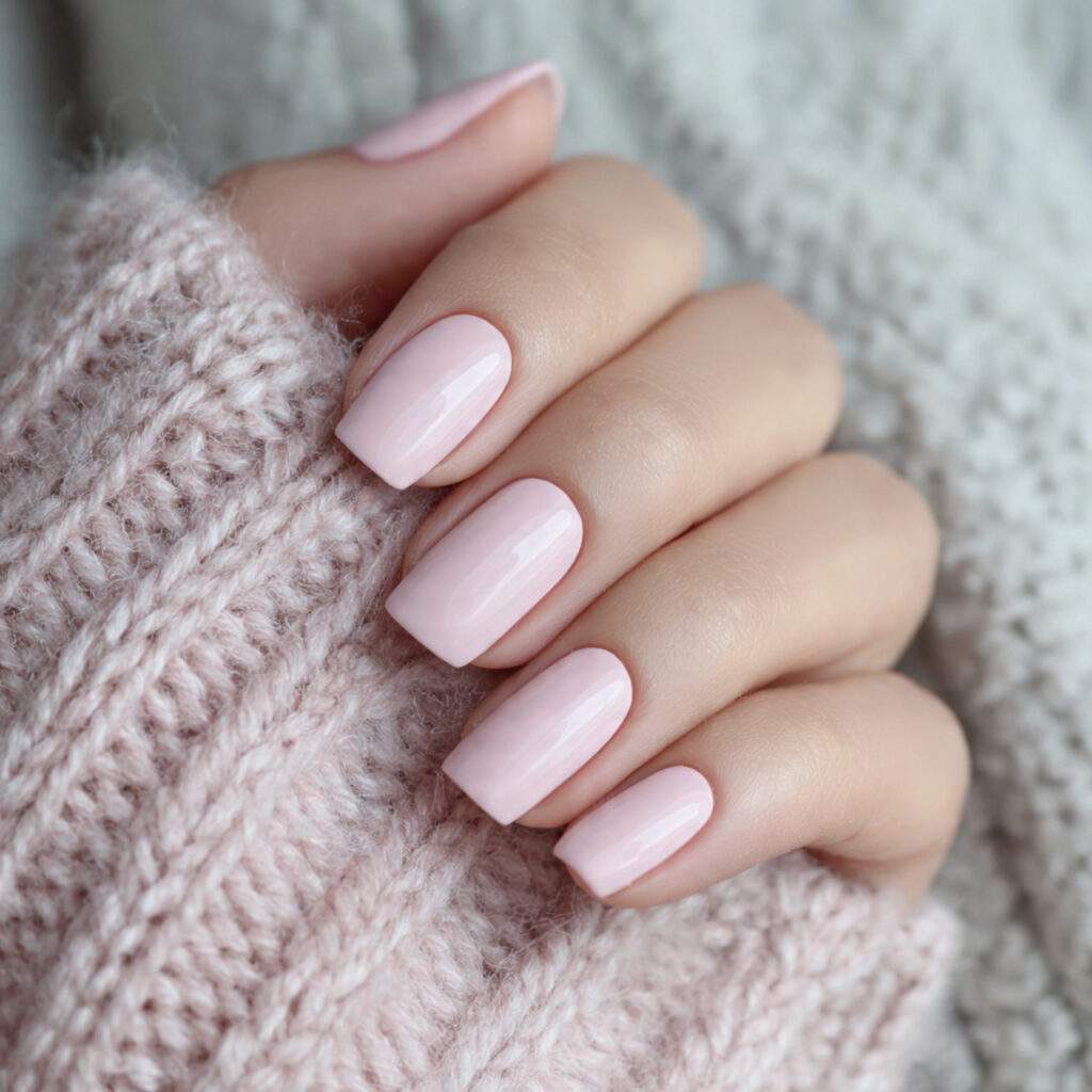 soft blush tones add gentle warmth they