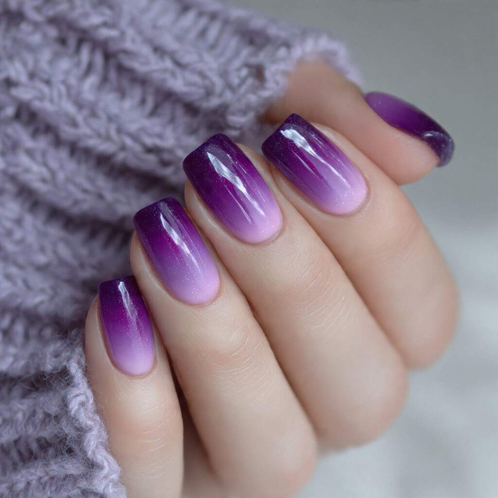 soft gradient effects add depth to purple