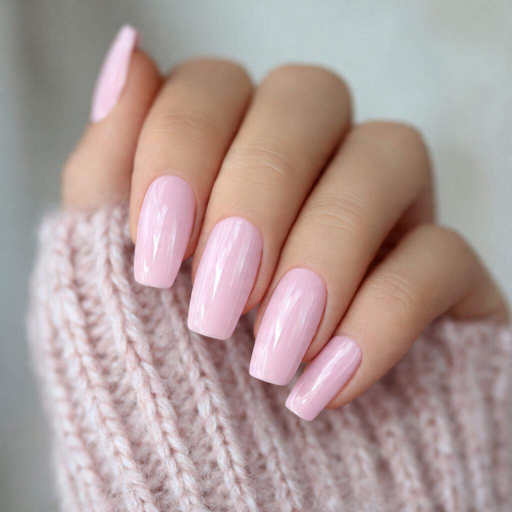soft sculpted shape luxury nails focus on