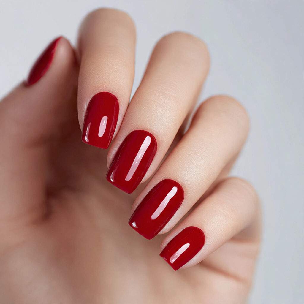 ultra glossy nails are a confident leo nail