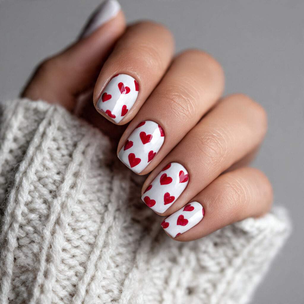 white polish creates a fresh and clean