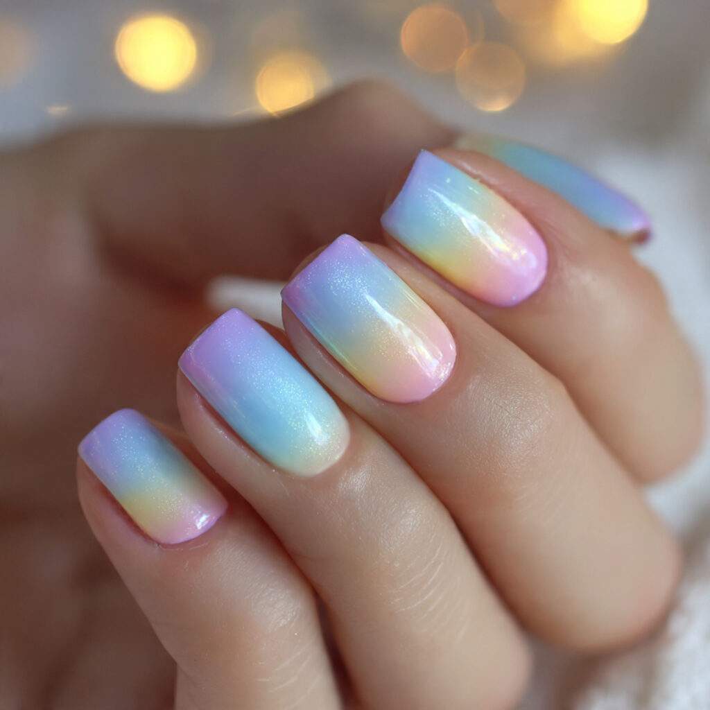 Aurora Pastel Nails