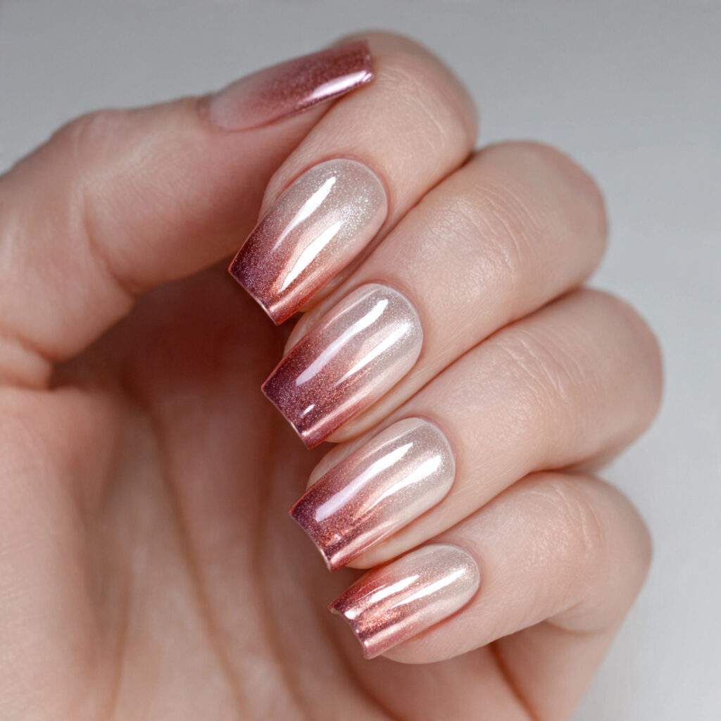 Champagne to Rose Gold