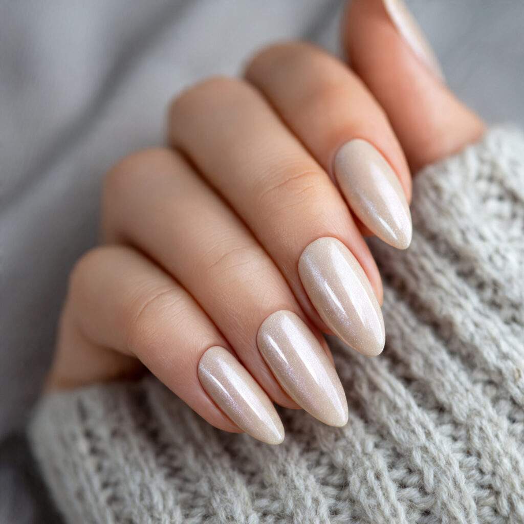 Cream with Pearl Shimmer